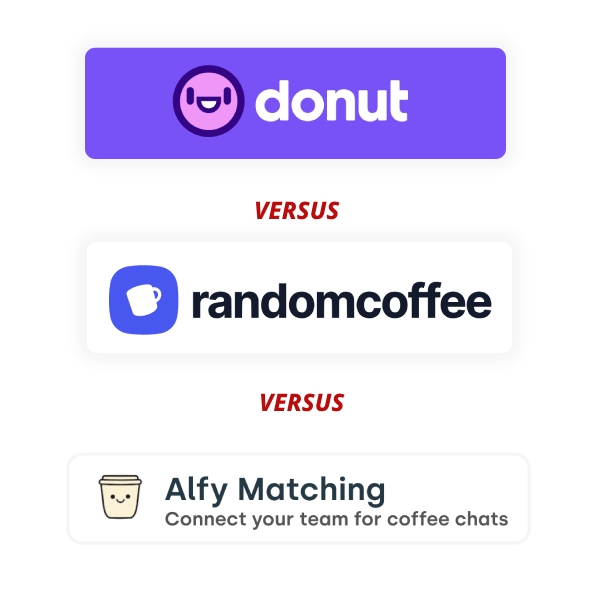 Donut vs RandomCoffee vs Alfy Matching