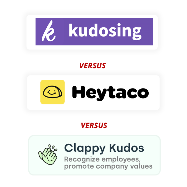 heytaco versus kudosing versus clappy