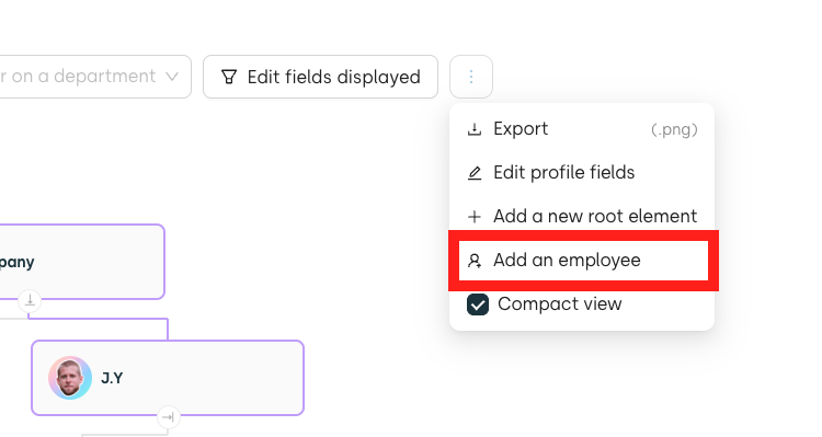 add linky org chart