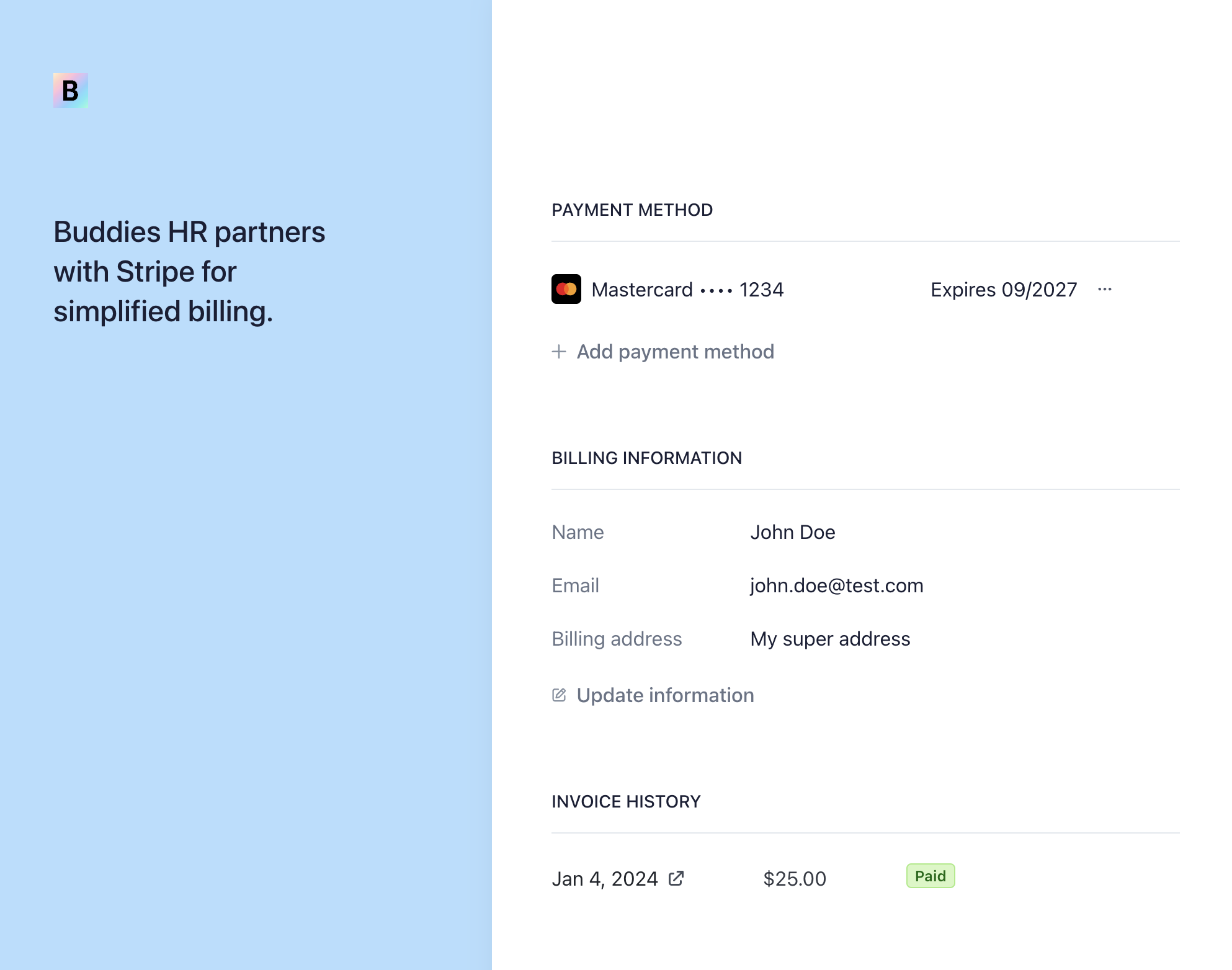 customer portal with invoices alfy matching