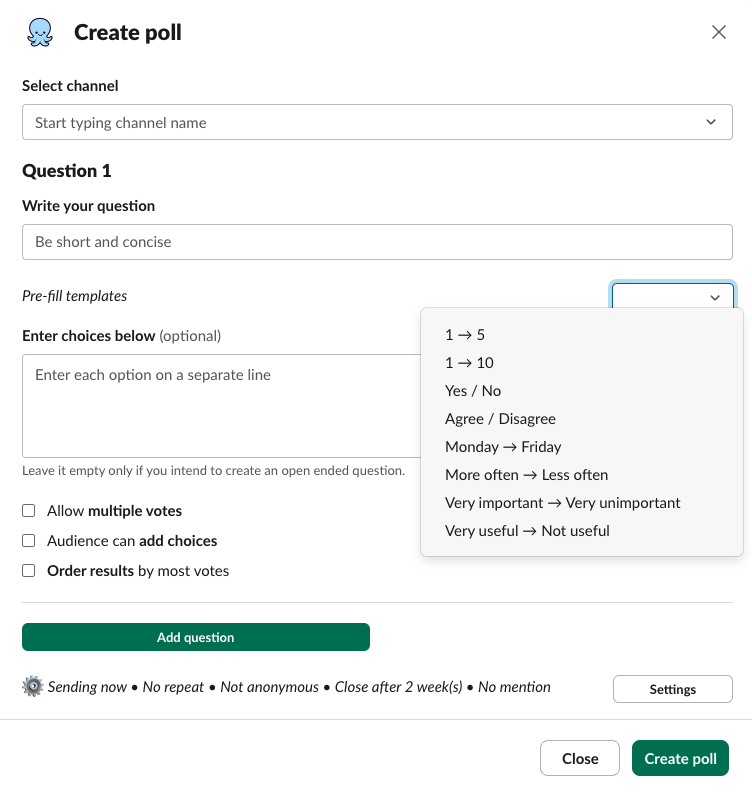 pulsy poll creation modal