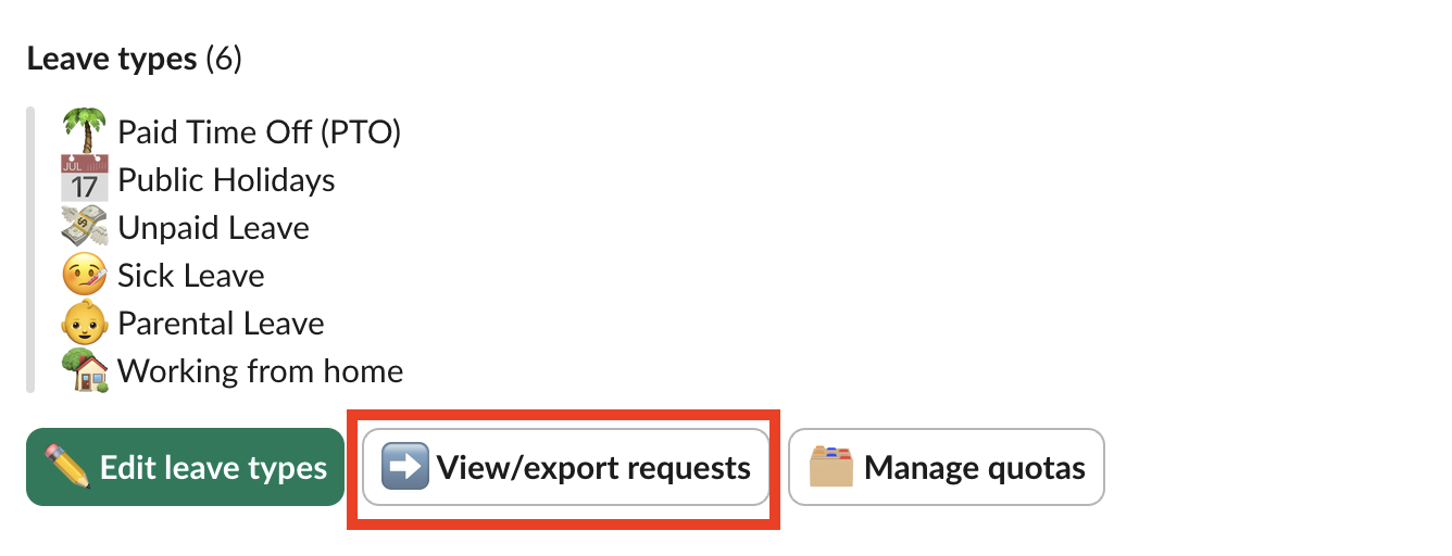 palmy export requests