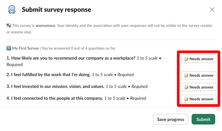 pulsy respond survey modal