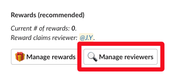 manage reward reviewers