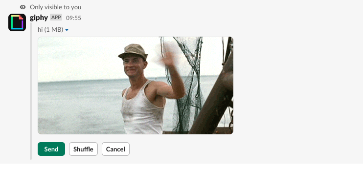 Giphy in Slack