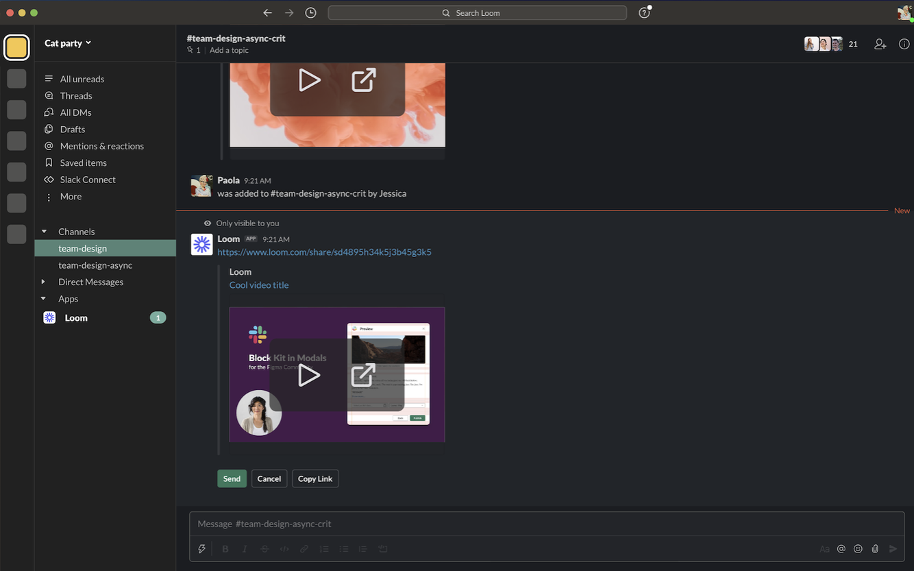 Loom in Slack