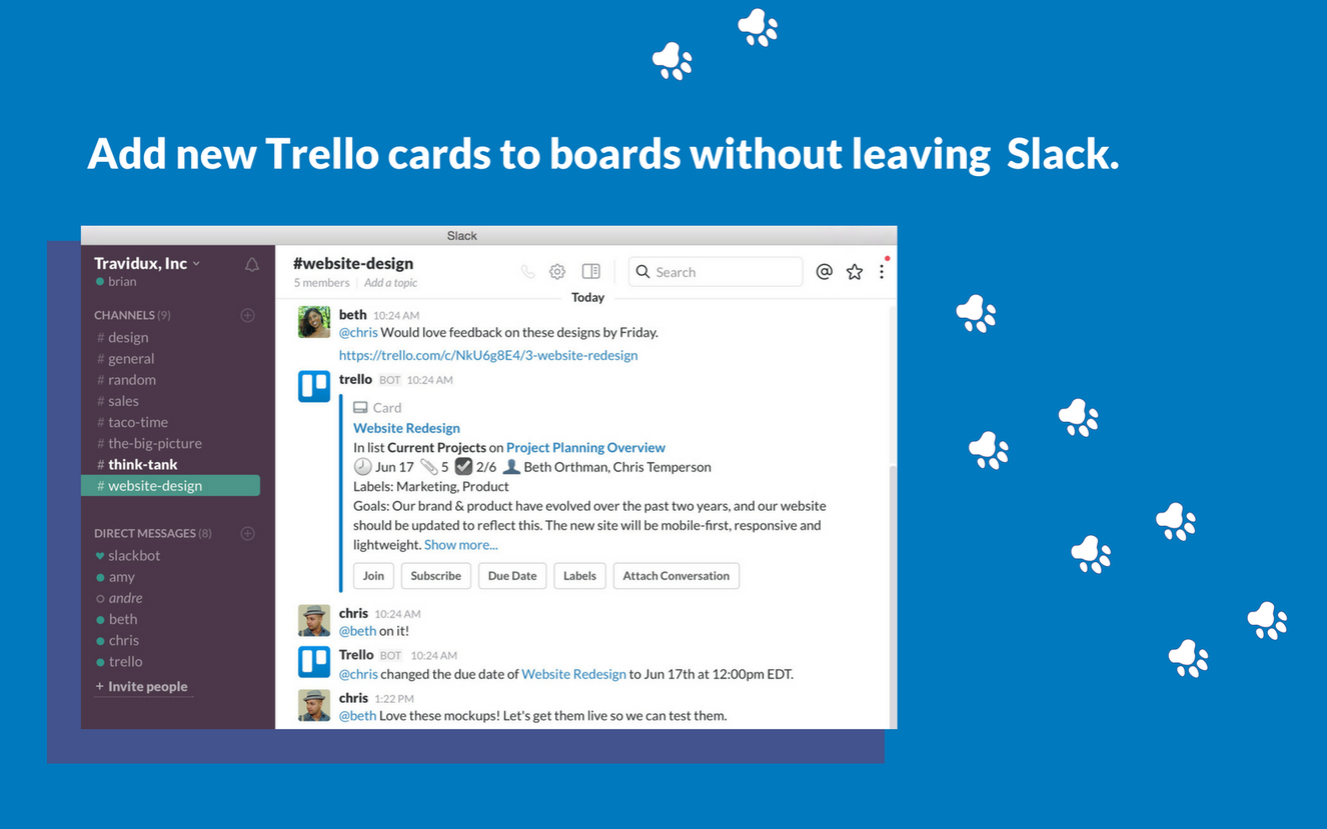 Trello in Slack
